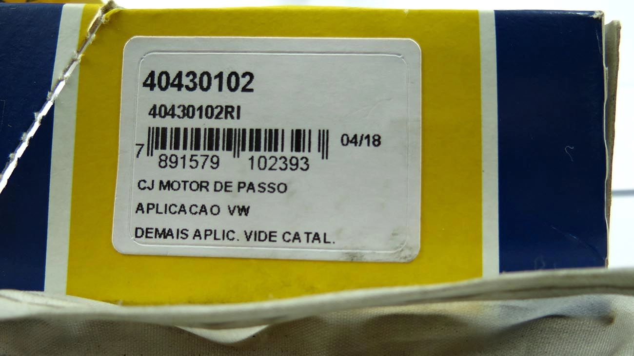 MOTOR PASSO/ATUADOR MARCHA LENTA VW GOL/PARATI/SAVEIRO/SANTANA/QUANTUM 1.6/1.8/2.0 96/ MPI POLO CLASSIC/VAN 96/98 MP