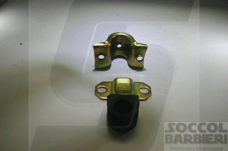 KIT BUCHA BARRA ESTABILIZADORA SUSPENSÃO DIANTEIRA FURO 23MM COM ABRAÇADEIRA INTERNA ESTABILIZADOR FIAT ELBA/UNO/PREMIO 85/90 ABRACADEIRA PARA UM LADO