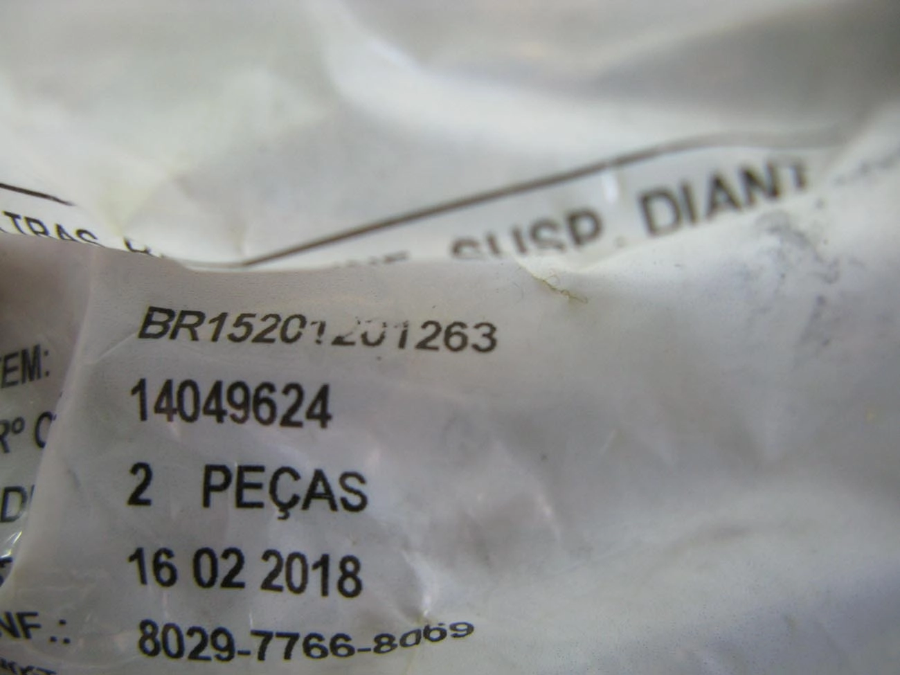 BUCHA TRASEIRA BANDEJA INFERIOR SUSPENSÃO DIANTEIRA GM S-10/BLAZER 1995/2011