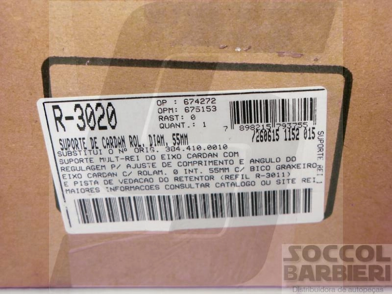 SUPORTE DO CARDAN MB 1318/1418/1218/1618/1519/1525/1718/2418/2219/1318 - COM FLANGE 8 FUROS 55MM