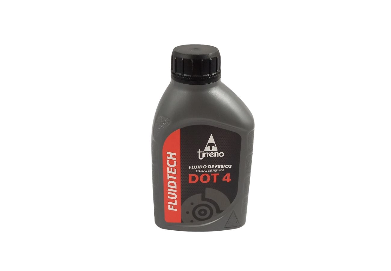 FLUIDO PARA FREIO 500ML DOT4 LEVEMENTE AMARELO 20 UNIDADES TIRRENO