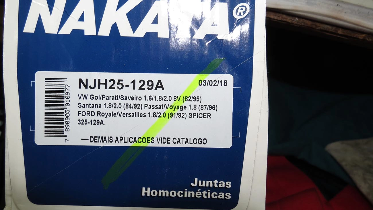 JUNTA HOMOCINÉTICA FIXA LADO RODA 30/22 DENTES/ESTRIAS TRAVA INTERNA HOMOCINETICA VW GOL/VOYAGE/PARATI/SAVEIRO/PASSAT/SANTANA 1.6/1.8/2.0
