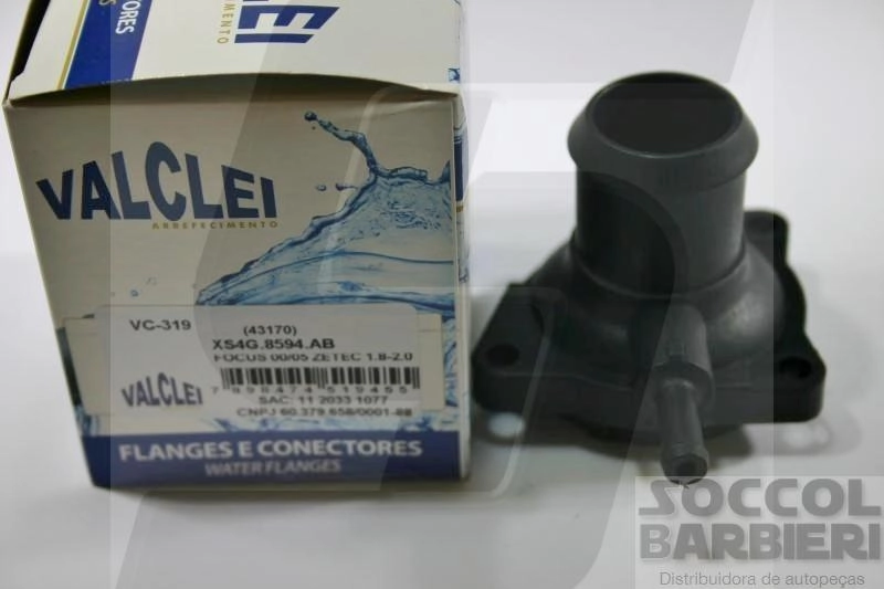 FLANGE OU TAMPA VÁLVULA TERMOSTÁTICA VALVULA TERMOSTATICA FORD FOCUS 1.8/2.0 00/05 MONDEO ZETEC 16V