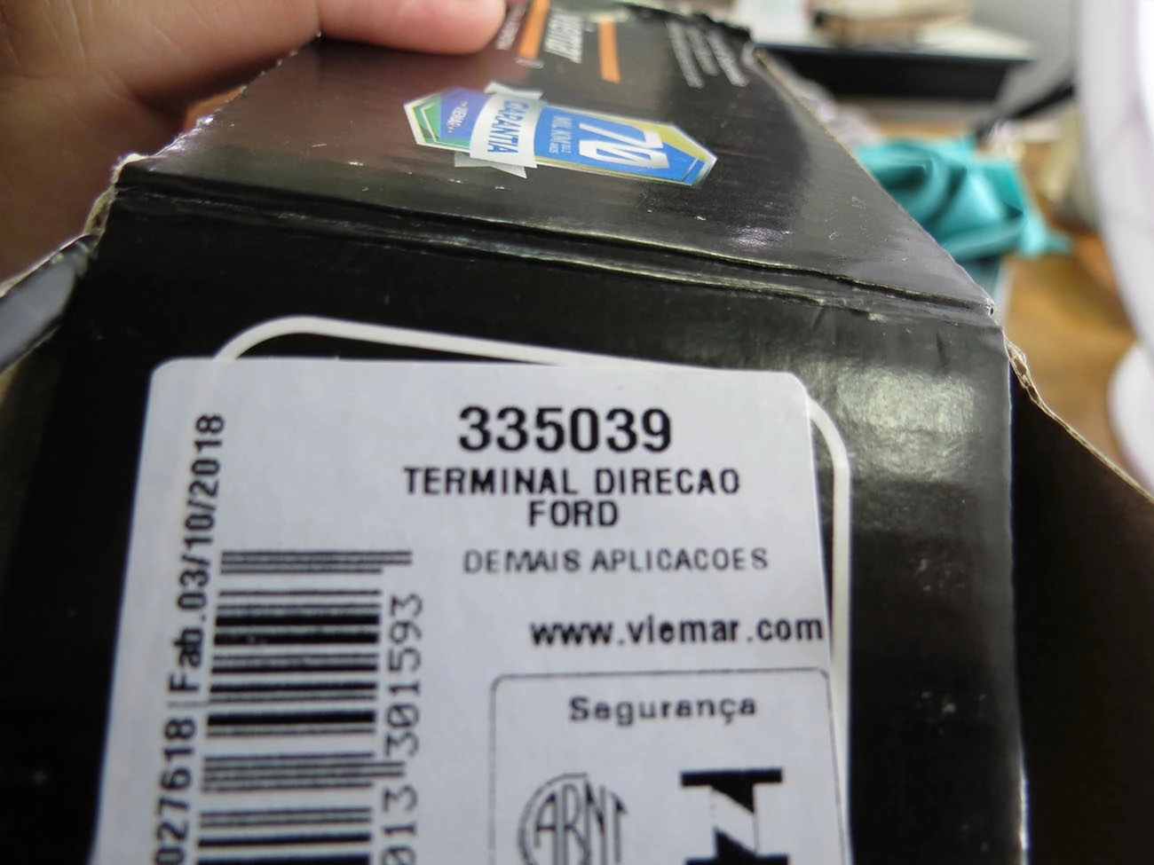 TERMINAL DIREÇÃO DIREITO FORD FIESTA/COURIER 96/ TODOS NOVO 02/ D.M