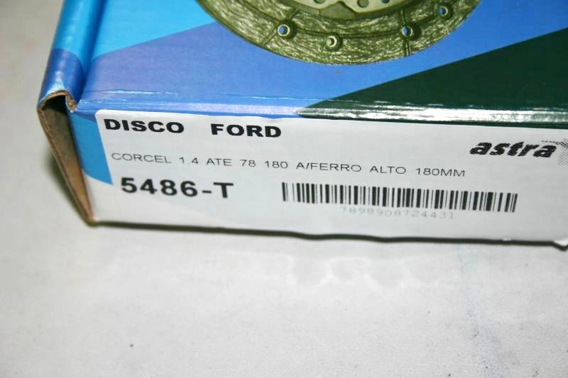 DISCO EMBREAGEM FORD CORCEL/BELINA II 1.4 /09.78 - 180MM