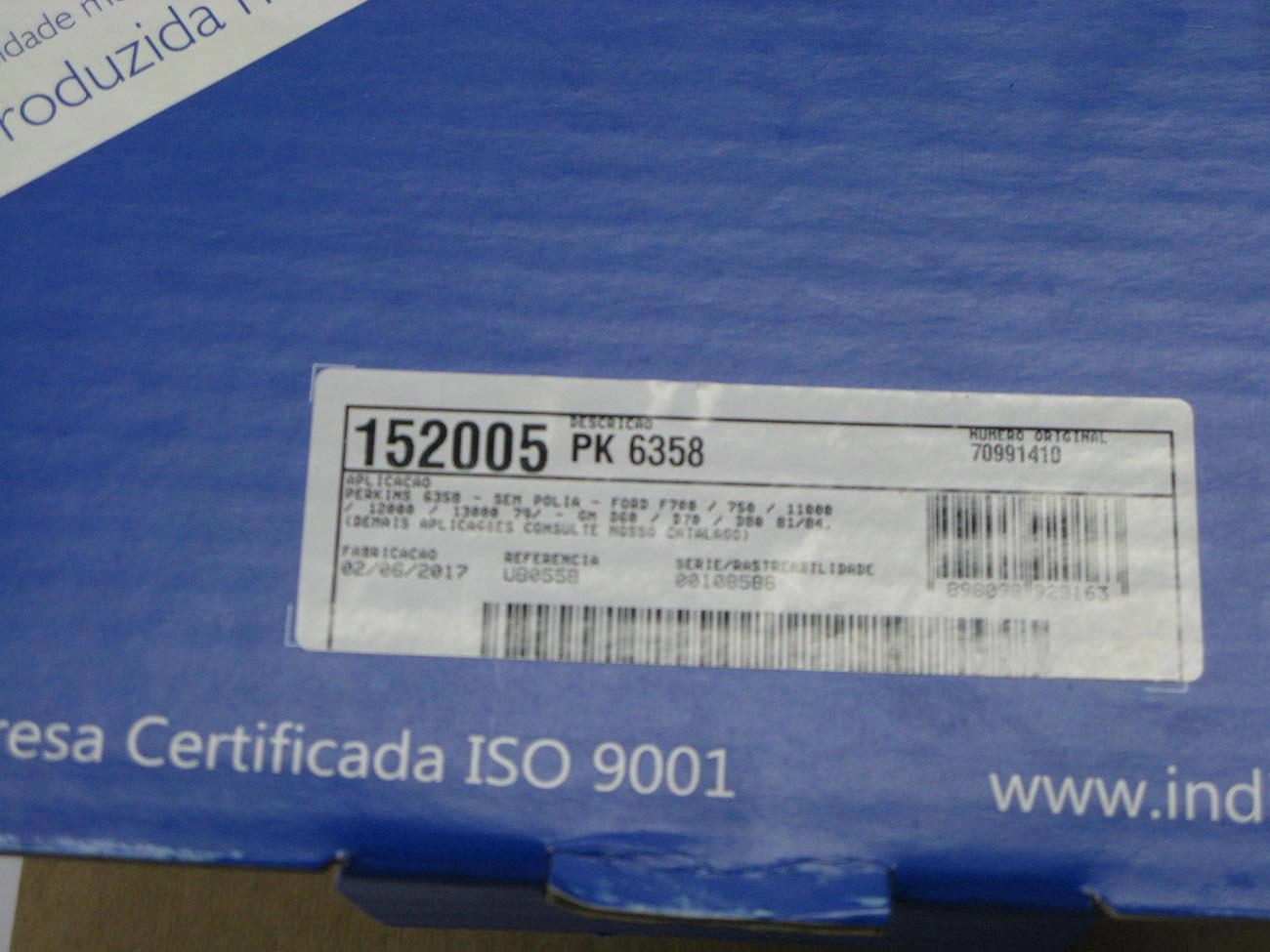 BOMBA AGUA GM D-60/70 F-750/11000 MF 295 6358