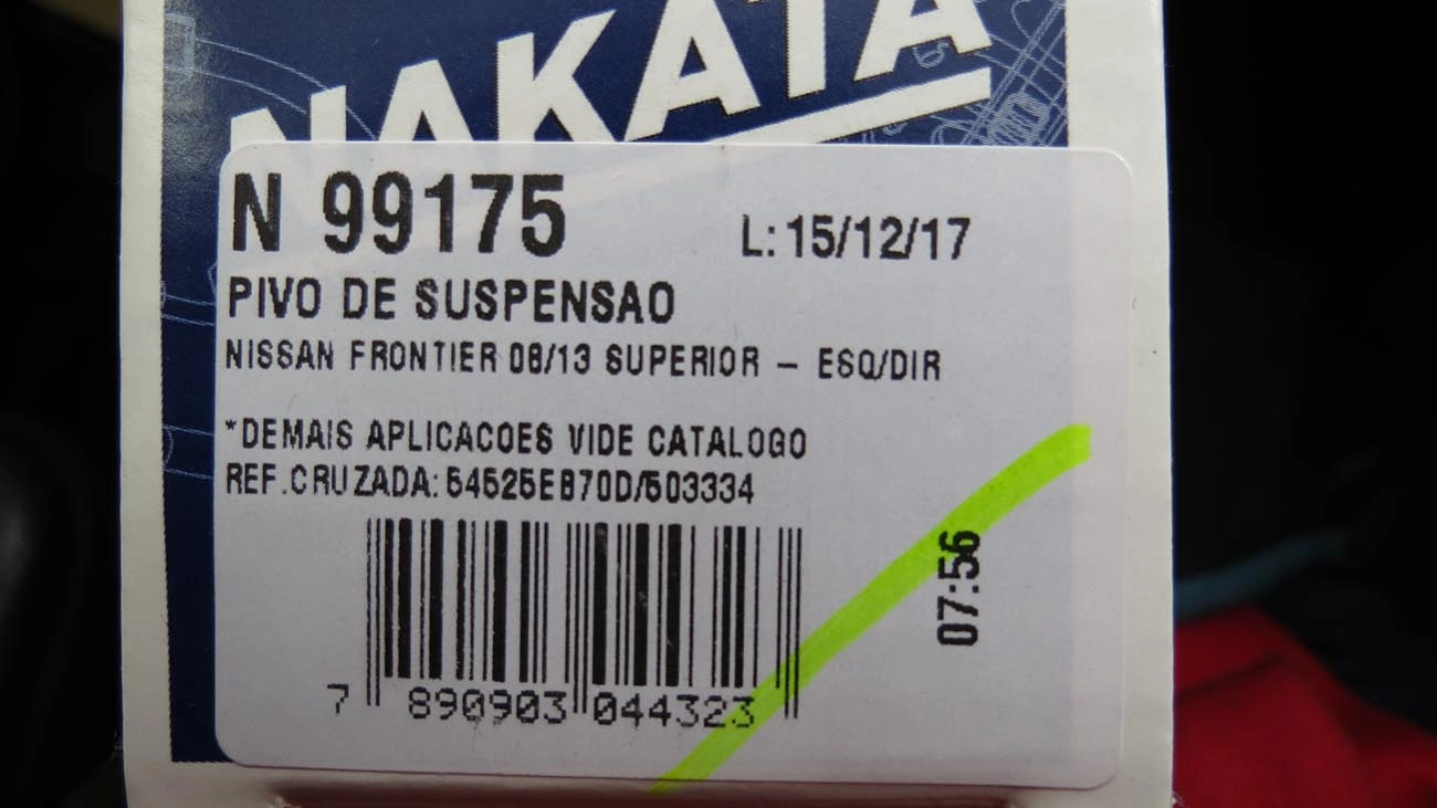 PIVÔ SUSPENSÃO SUPERIOR DIANTEIRO NISSAN FRONTIER 2008/2021 - LD/LE