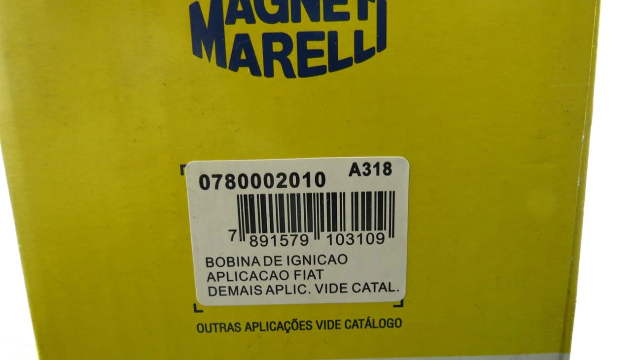 BOBINA IGNIÇÃO FIAT UNO/FIORINO/PALIO/SIENA/STRADA /02 TEMPRA 94/ USA DUAS BOBINAS 2 PINOS