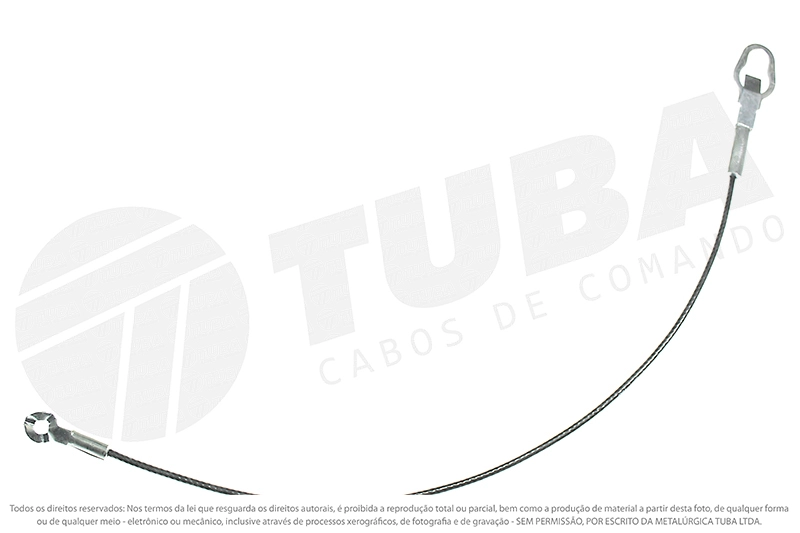CABO DA TAMPA TRASEIRA FIAT STRADA ADVENTURE/TREKKING/WORKING 2008/2012 - 589MM
