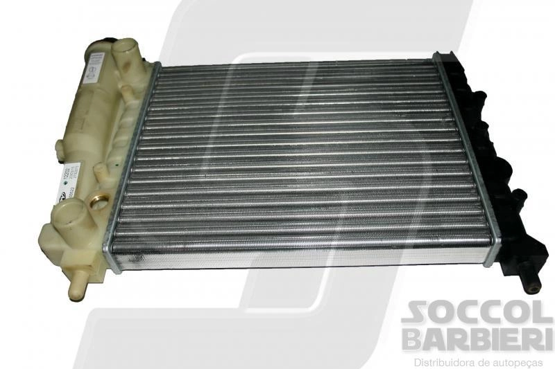 RADIADOR ÁGUA MOTOR CONSTRUÇÃO EXPANDIDO COM VASO/RESERVATÓRIO SEM AR CONDICIONADO FIAT UNO/PREMIO/ELBA/FIORINO 1.0/1.3/1.5 85/93 ACD
