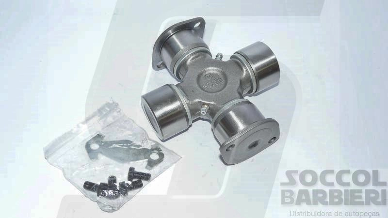 CRUZETA CARDAN 47X134,80MM DUAS CATANHAS COM CHAVETA/DUAS PARAFUSADAS FORD CARGO/VW MB 1214/1618/2318 47X134MM