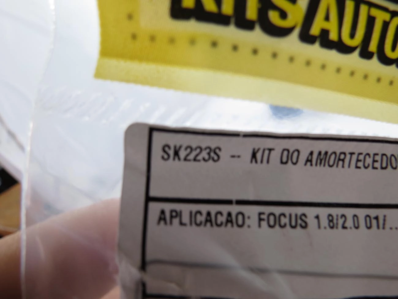 KIT AMORTECEDOR DIANTEIRO FORD FOCUS 01/08 - BATENTE E COIFA