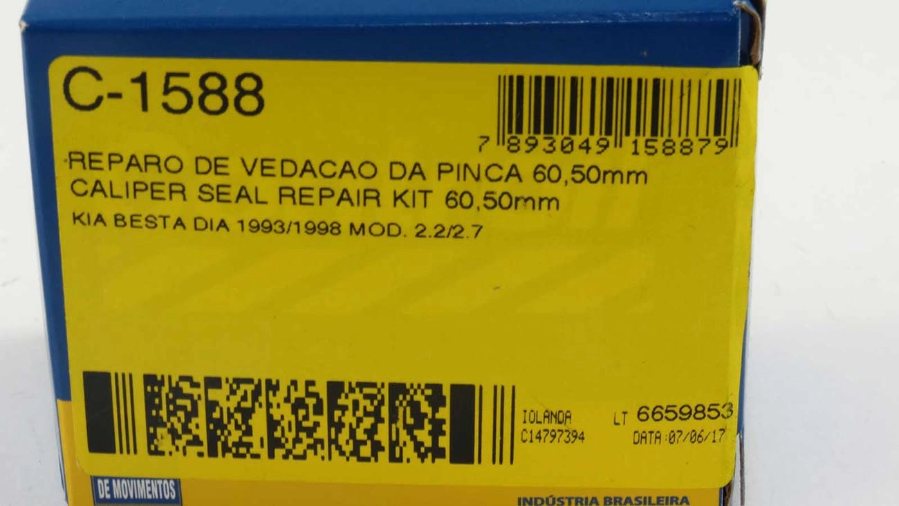 REPARO VEDAÇÃO PINÇA 60.50MM CILINDRO RODA KIA BESTA 2.2/2.7 93/97 DIANTEIRO