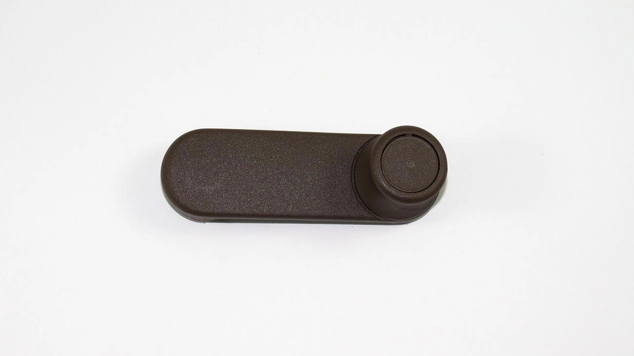 MANIVELA VIDRO MB 709/909/912 - MARRON PLASTICO