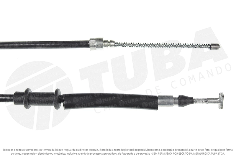 CABO DE FREIO TRASEIRO ESQUERDO FIAT NOVO UNO 2011/ - 1422MM
