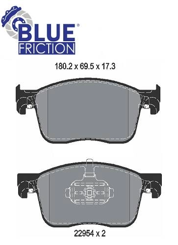 PASTILHA DE FREIO DIANTEIRA CITROEN JUMPER 16/ - JUMPY 16/ - FIAT SCUDO 22/ - PEUGEOT EXPERT 16/