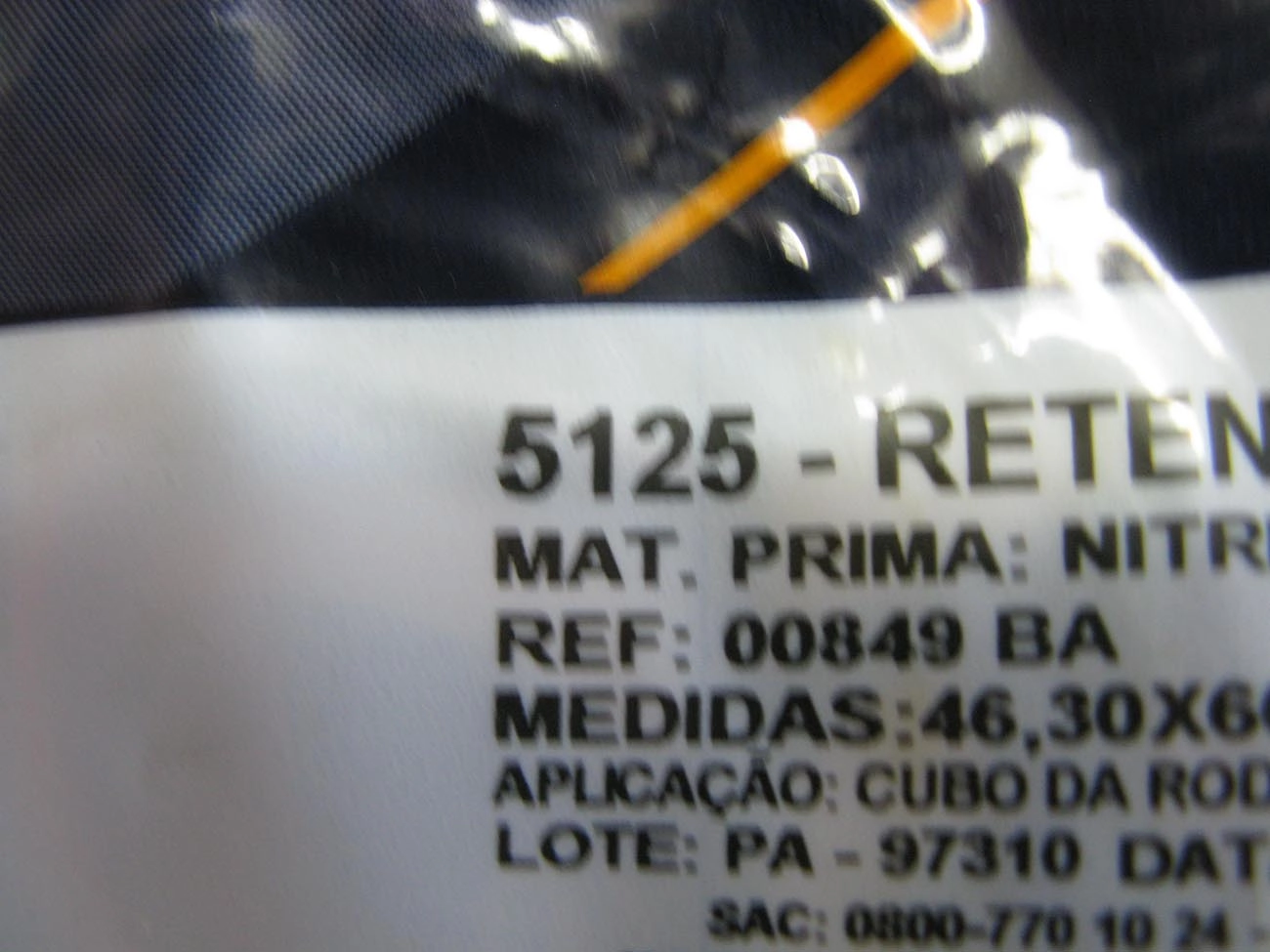 RETENTOR CUBO RODA DIANTEIRO 46,30X66,60X6,40MM DIANTEIRA FORD F-100/1000 TODOS DODGE POLARA 46,30X66,6X6,4MM