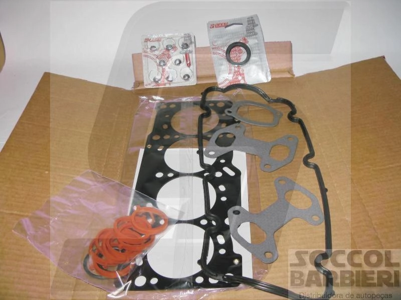 JOGO JUNTAS SUPERIOR MOTOR FIRE 1.4 8V COM RETENTOR JUNTA CABEÇOTE METÁLICA MLS/AÇO INOX FIAT DOBLO/PALIO/SIENA/STRADA/IDEA CHAPA