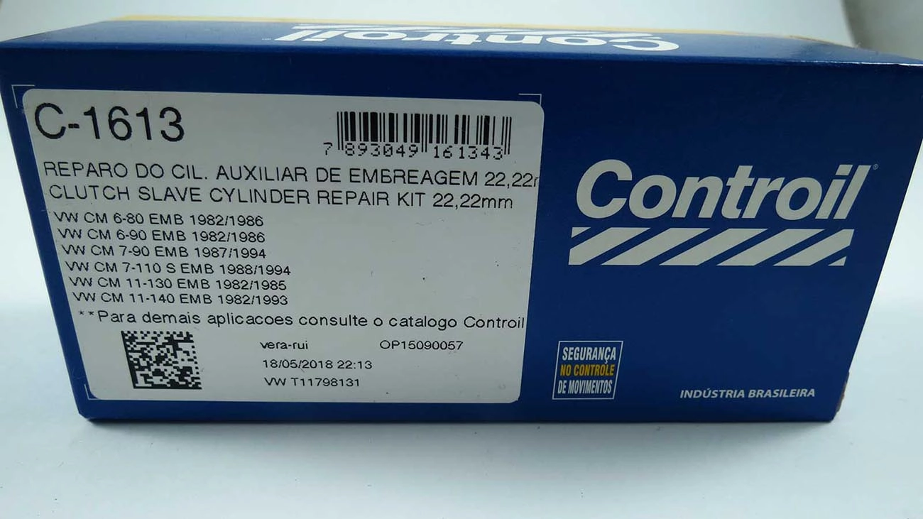 REPARO CILINDRO AUXILIAR EMBREAGEM 22.22MM VW 6.80/6.90/7.90/7.110/11.130/11.140/12.140 7/8