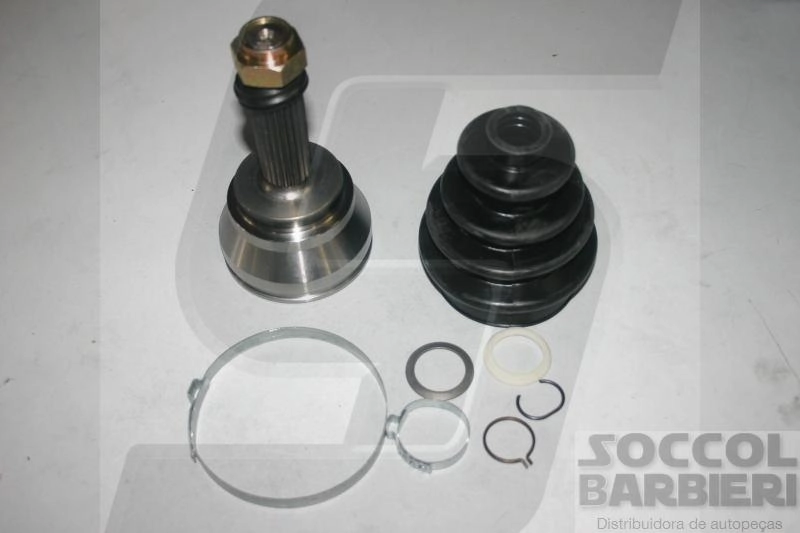 JUNTA HOMOCINÉTICA LADO RODA 30X23 DENTES/ESTRIAS TRAVA INTERNA FORD ESCORT/VERONA 1.8 89/92 HOBBY 30/23