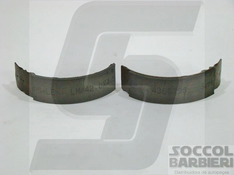 SAPATA FREIO TRASEIRA COM LONA RENAULT LOGAN/SANDERO 2008/2013 180X42MM