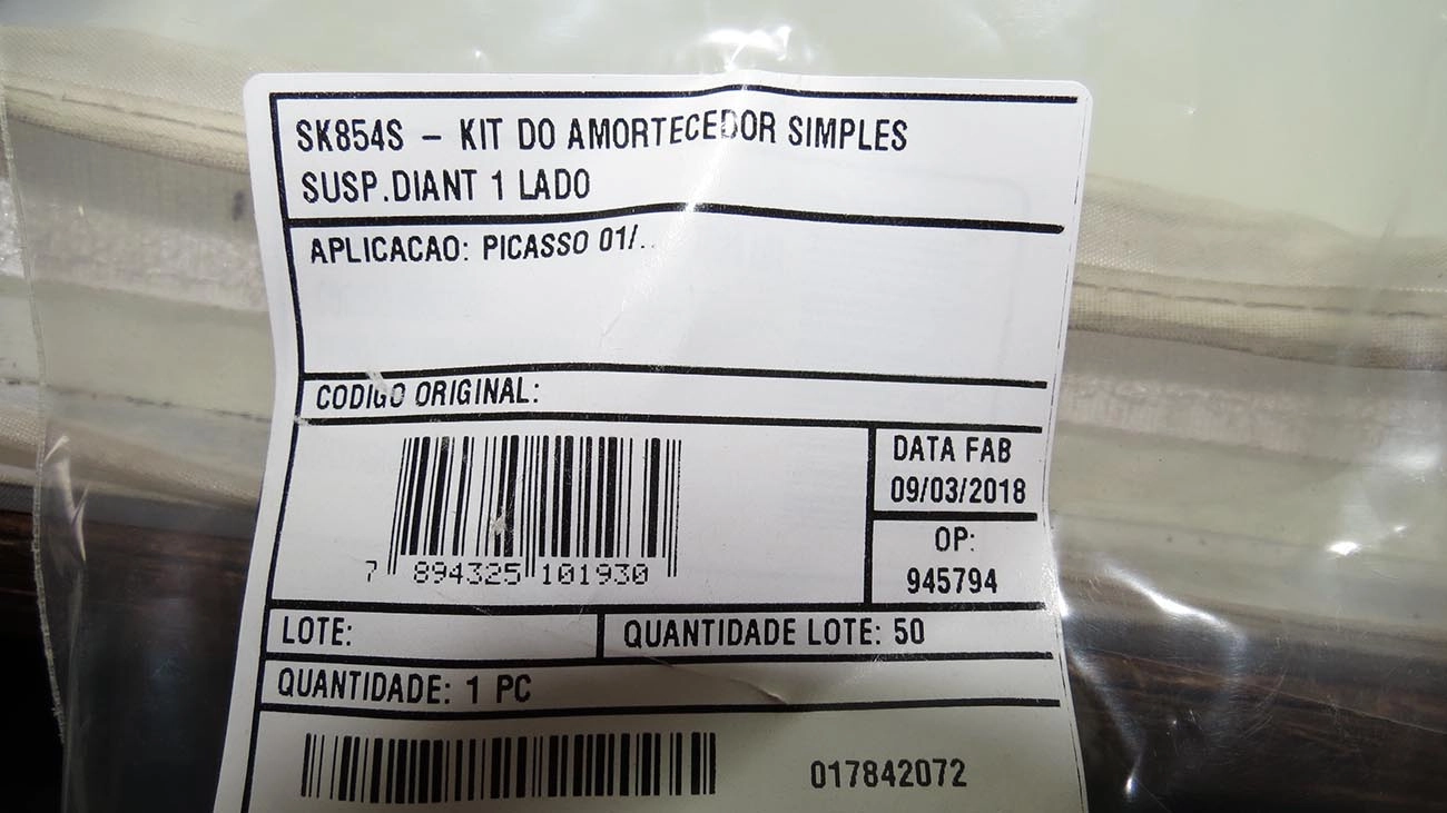 KIT AMORTECEDOR DIANTEIRO CITROEN XSARA PICASSO 01/10 - BATENTE E COIFA