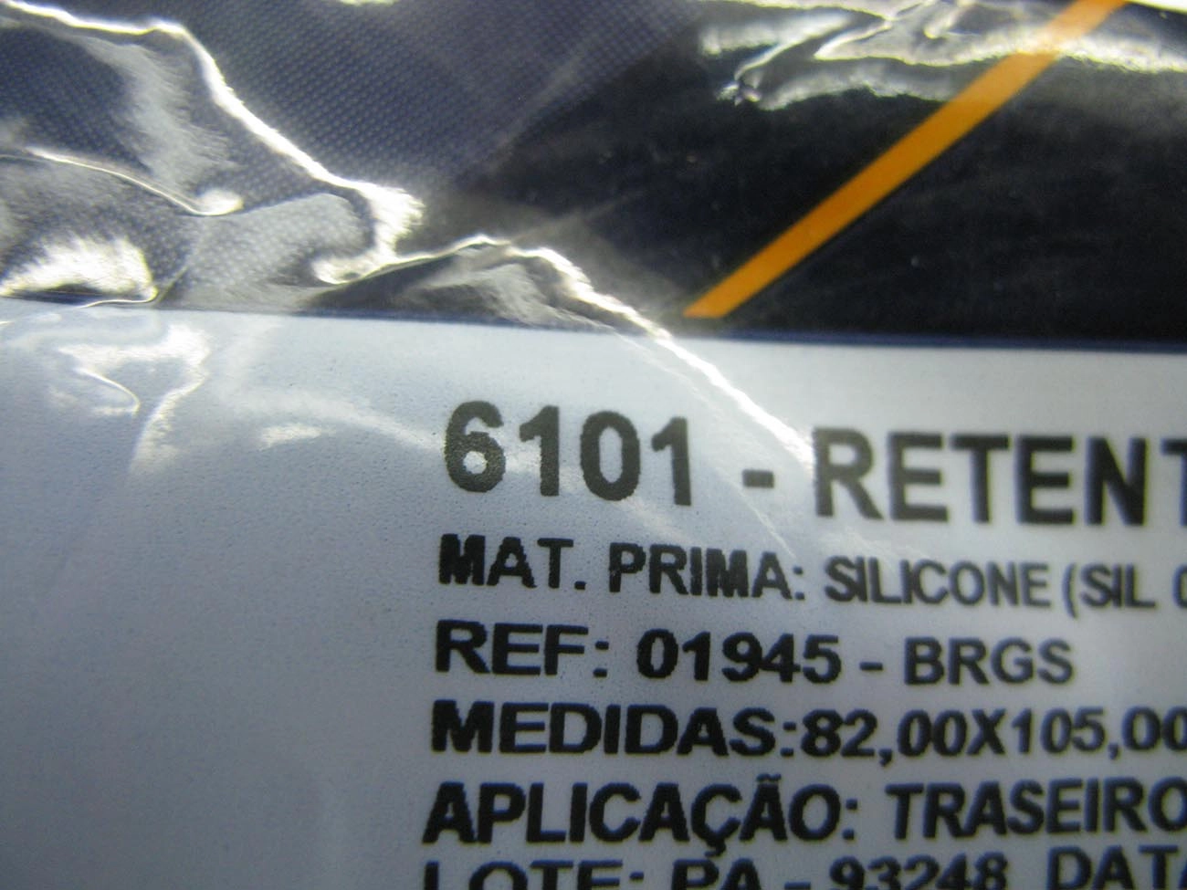RETENTOR MOTOR TRASEIRO VW GOL/VOYAGE/PARATI/SAVEIRO/LOGUS 1.0/1.6 AE