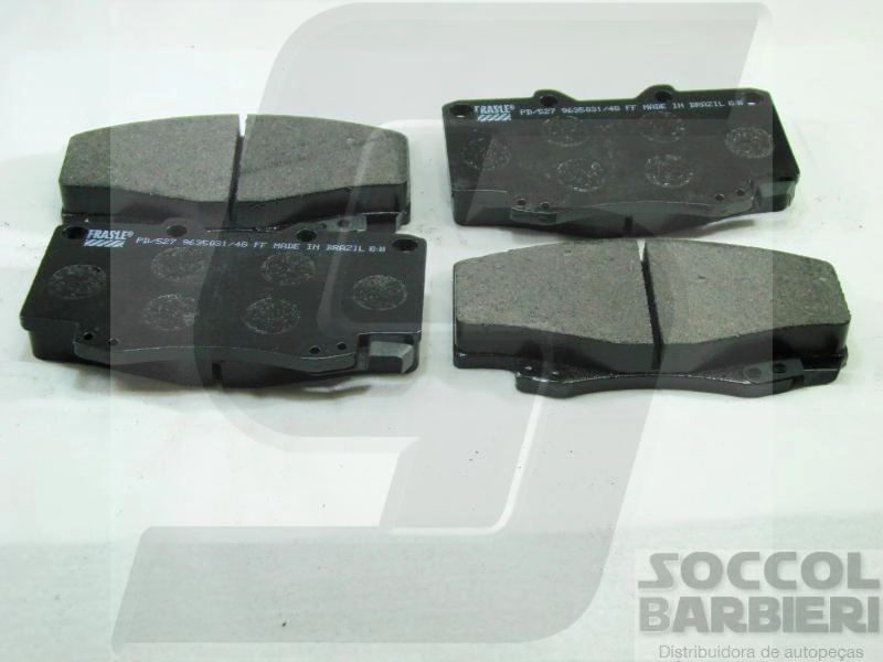 PASTILHA FREIO RODA DIANTEIRA TOYOTA HILUX 4X2 05/03.09 4X4