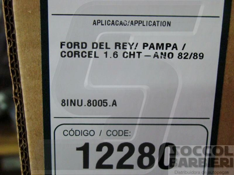 RADIADOR MOTOR EXPANDIDO FORD BELINA/CORCEL 1982/1986 DEL REY/PAMPA 1982/1989 1.6 CHT