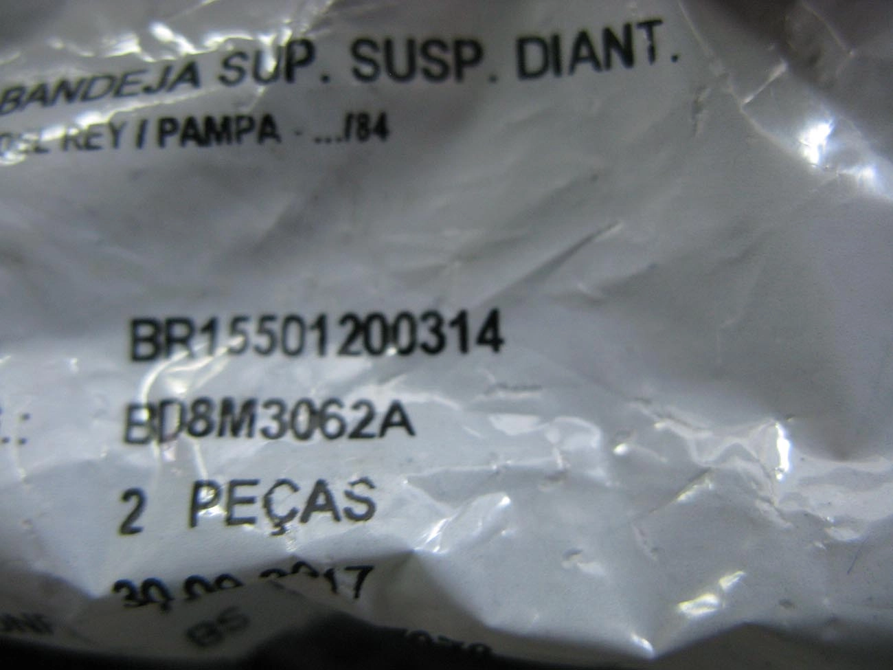 BUCHA BANDEJA SUPERIOR SUSPENSÃO DIANTEIRA FURO 14,15MM FORD CORCEL II/BELINA II/DEL REY/PAMPA/SCALA 78/84 14,15M