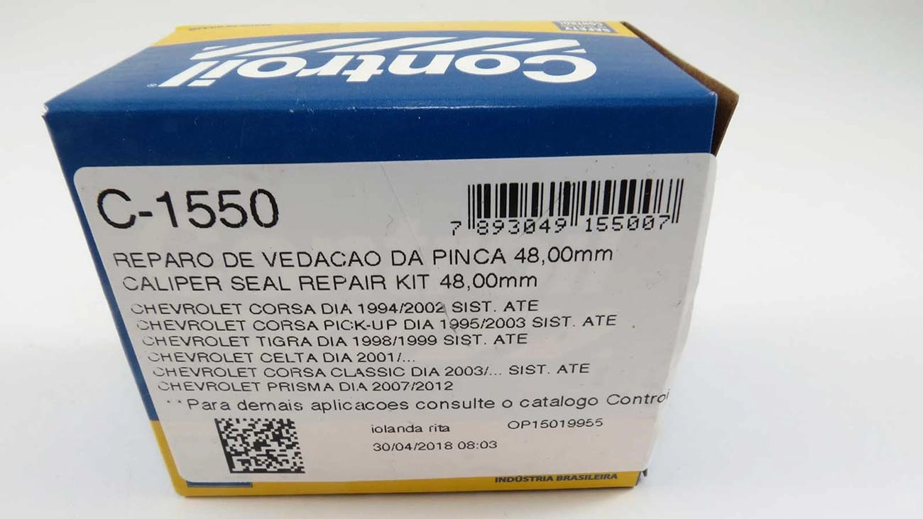 REPARO VEDAÇÃO PINÇA 48.00MM CILINDRO RODA GM CORSA/CORSA PICK-UP 94/ CELTA 00/ FREIO DISCO TEVES 48MM DIANTEIRO