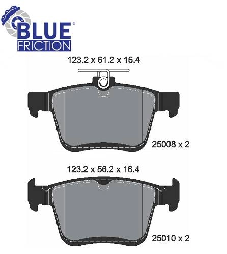 PASTILHA DE FREIO TRASEIRA AUDI A3 VW NOVO GOLF 13/19 JETTA 18/21 PASSAT 15/20 TAOS 21/ TIGUAN 18/21