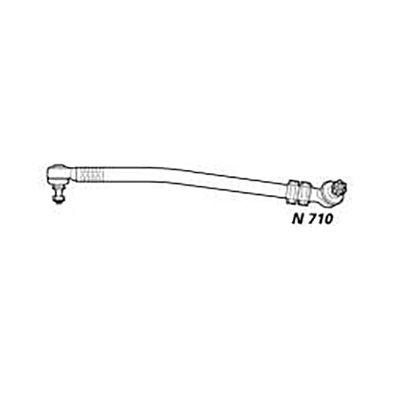 BARRA DIREÇÃO LATERAL 813MM VW 6.80/6.90/7.90 TERMINAL FIXO/MÓVEL