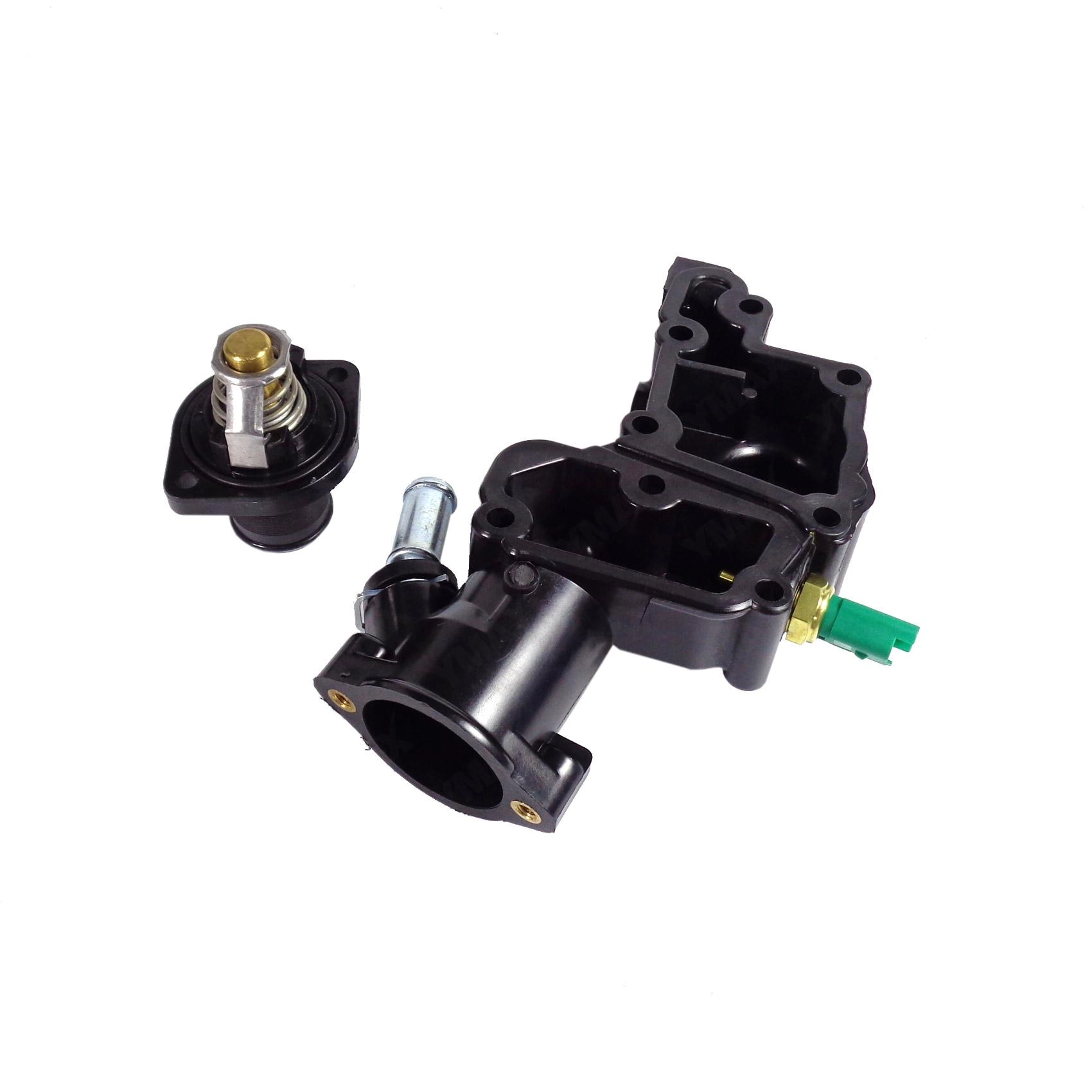 CARCAÇA PLÁSTICA COM VÁLVULA TERMOSTÁTICA PEUGEOT 206/207/HOGGAR 1.4 05/13 8V - MOTOR TU3JP