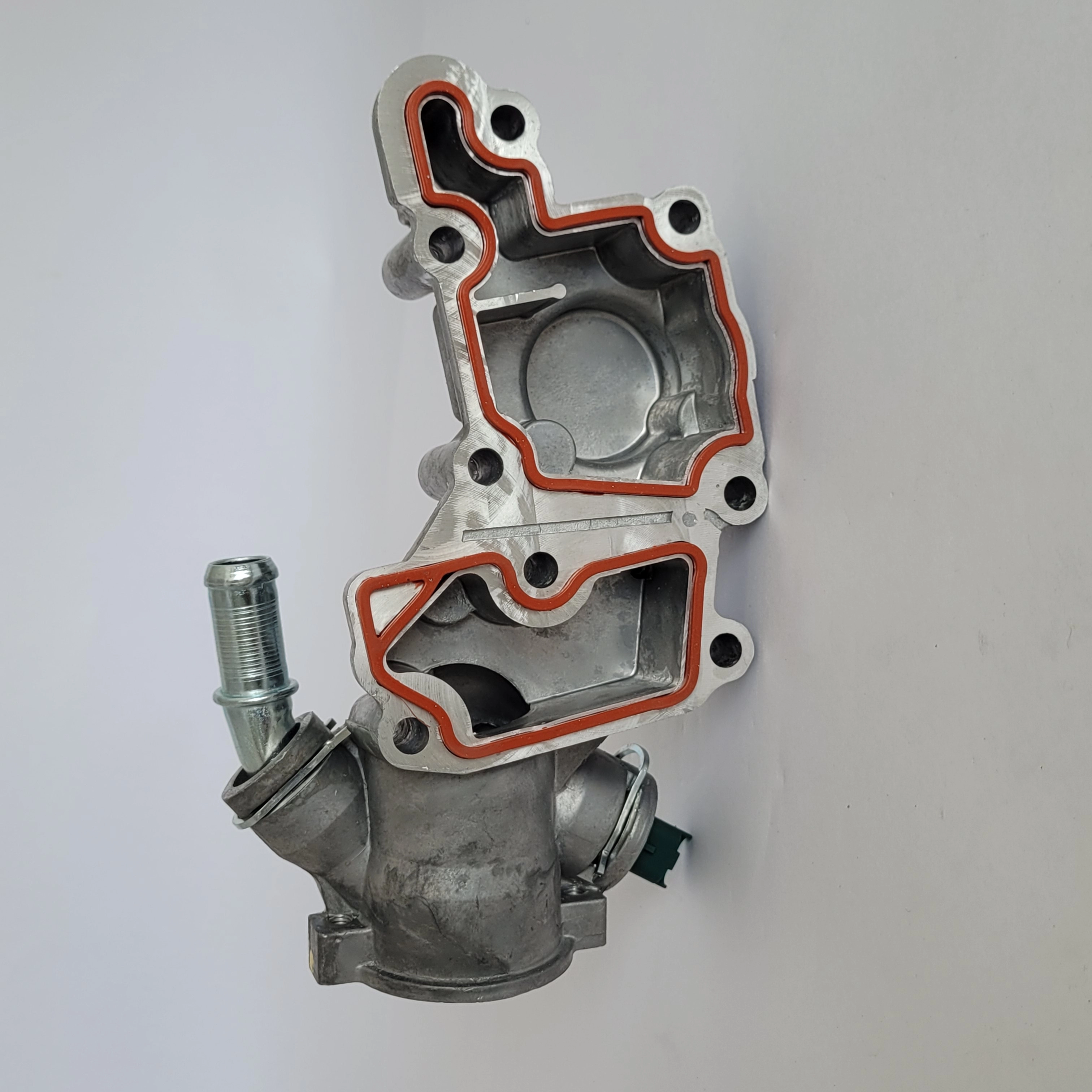 CARCAÇA ALUMÍNIO VÁLVULA TERMOSTÁTICA CITROEN C3 1.4 - PEUGEOT 206/207 1.4 05/ - MOTOR TU3JP