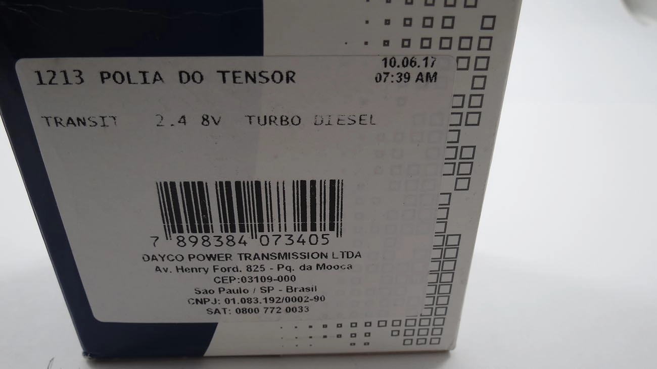 POLIA CORREIA ALTERNADOR FORD TRANSIT 2.4 8V 09/11 TURBO DIESEL - 17X65,10X29,20MM