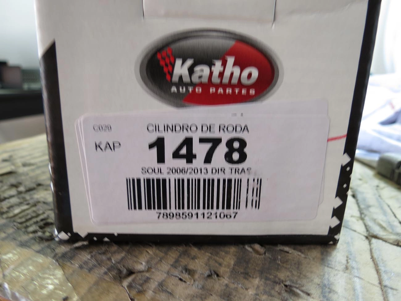 CILINDRO RODA KIA SOUL 2006/2013 - 19.05 - TRASEIRO DIREITO