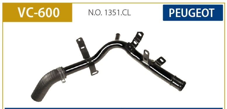 TUBO AGUA MOTOR - PEUGEOT 206 1.4 8V 04/05 - 206 1.6 16V 99/06