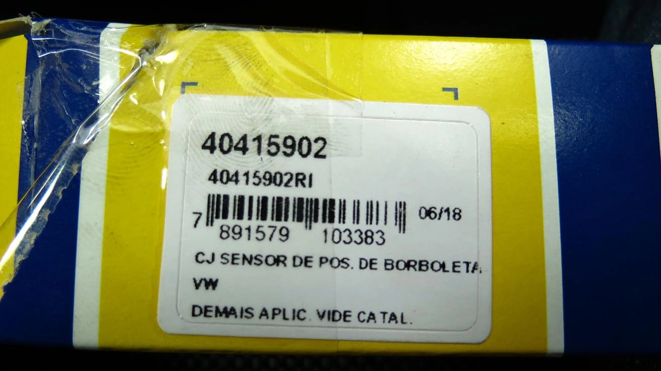SENSOR POSIÇÃO BORBOLETA TPS VW GOL/PARATI/SAVEIRO/SANTANA/QUANTUM 1.6/1.8/2.0 MI 96/