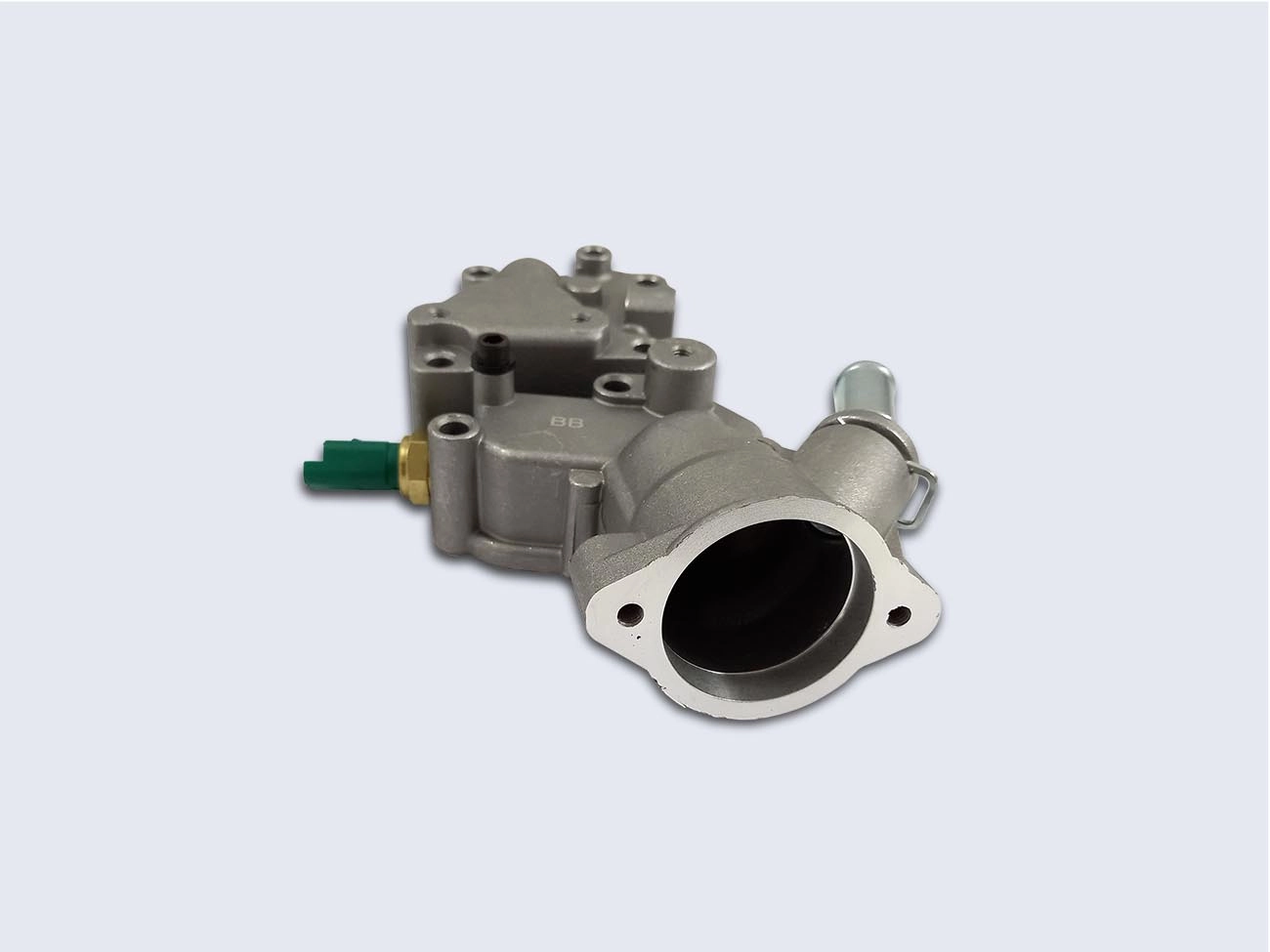 CARCAÇA ALUMÍNIO VÁLVULA TERMOSTÁTICA CITROEN C3 1.4 - PEUGEOT 206 1.4 05/ - MOTOR TU3JP SEM VÁLVULA