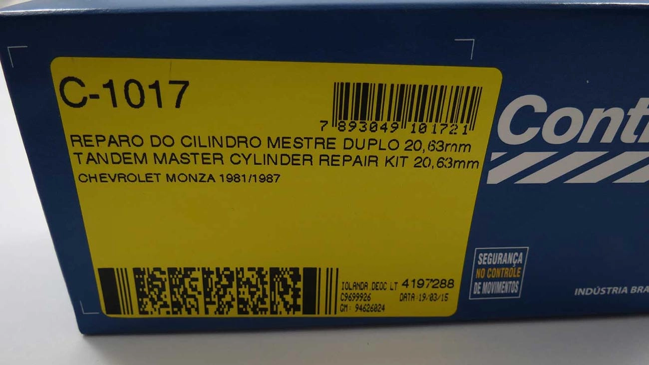 REPARO CILINDRO MESTRE DUPLO 20.63MM GM MONZA 81/87 13/16