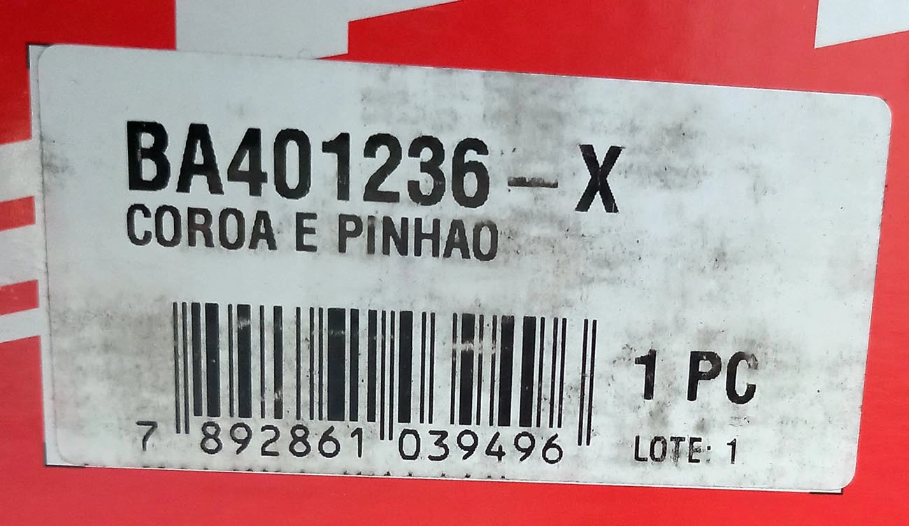 CONJUNTO COROA PINHÃO 43X14 EIXO DANA 46 PINHAO 14X43 FORD F-1000 TRACK-LOK