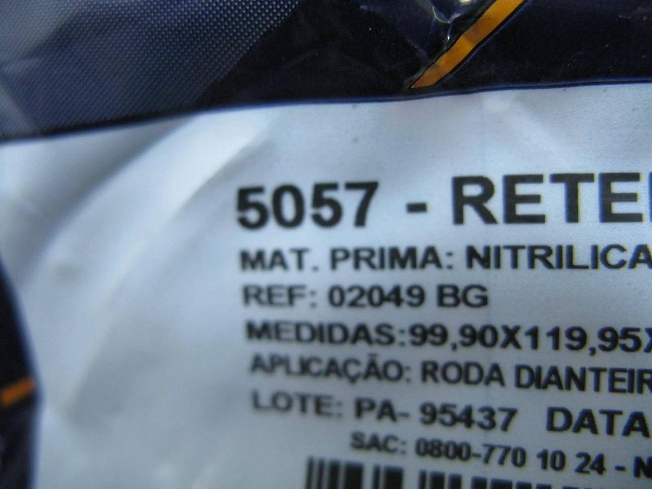 RETENTOR CUBO RODA DIANTEIRO 99,90X119,95X13MM DIANTEIRA FREIO AR MB 1113/1313/1513/2013 99,9X119,95X13MM
