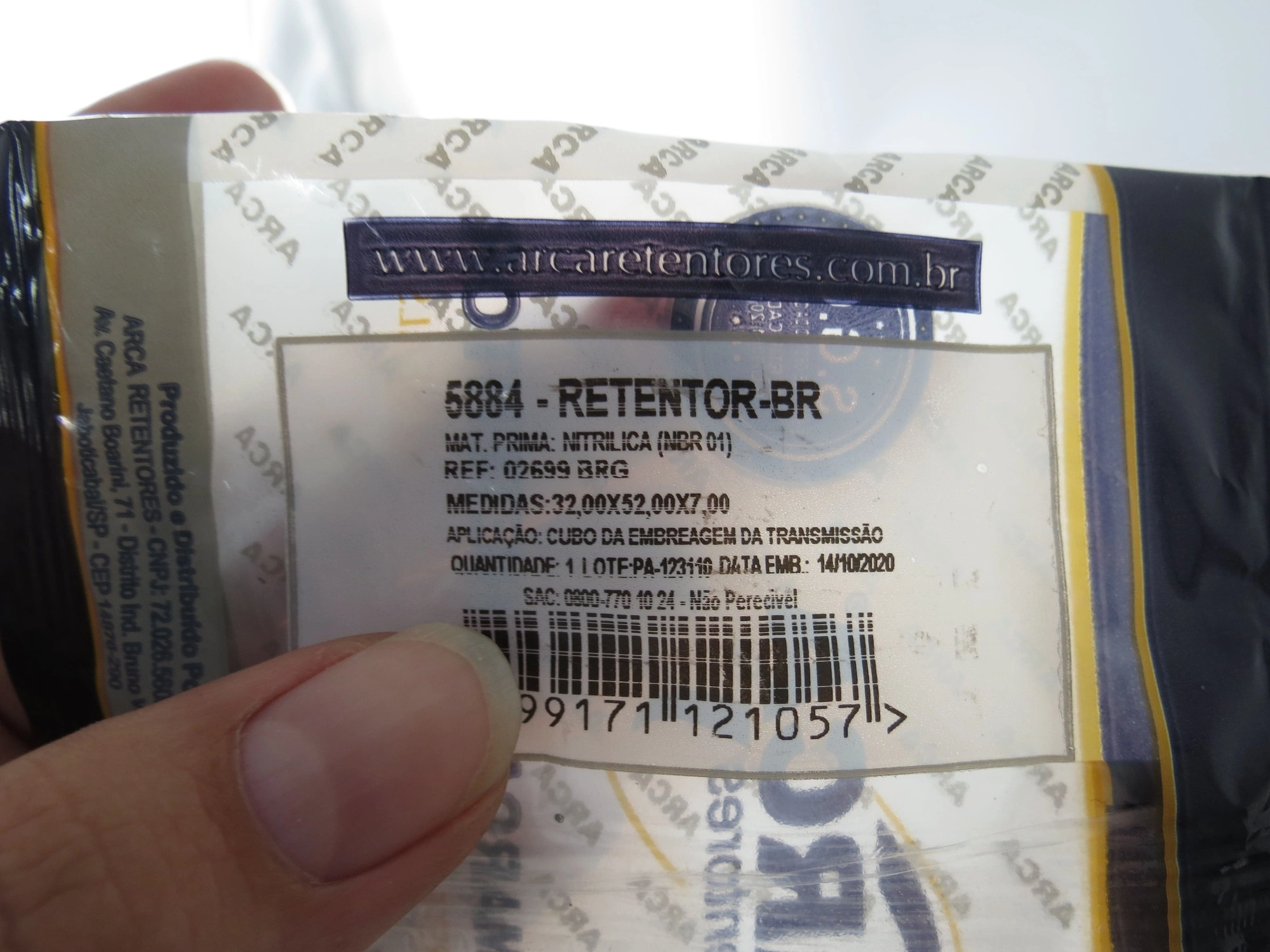 RETENTOR TRANSMISSÃO SAÍDA TOYOTA HILUX SW4 ANTIGA - 32X52X7MM