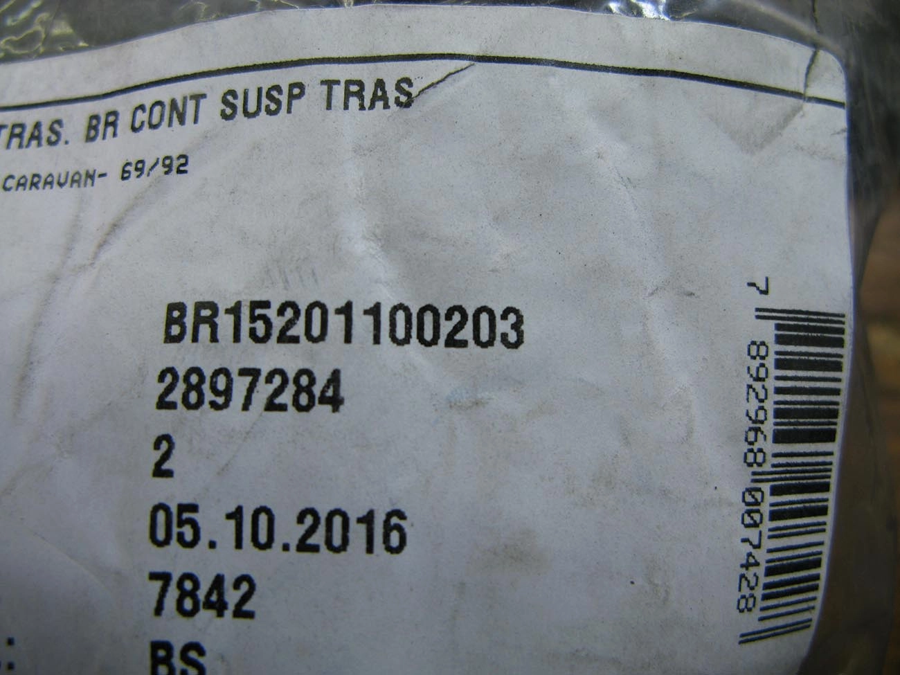 BUCHA TRASEIRA BANDEJA SUSPENSÃO GM OPALA/CARAVAN 69/92