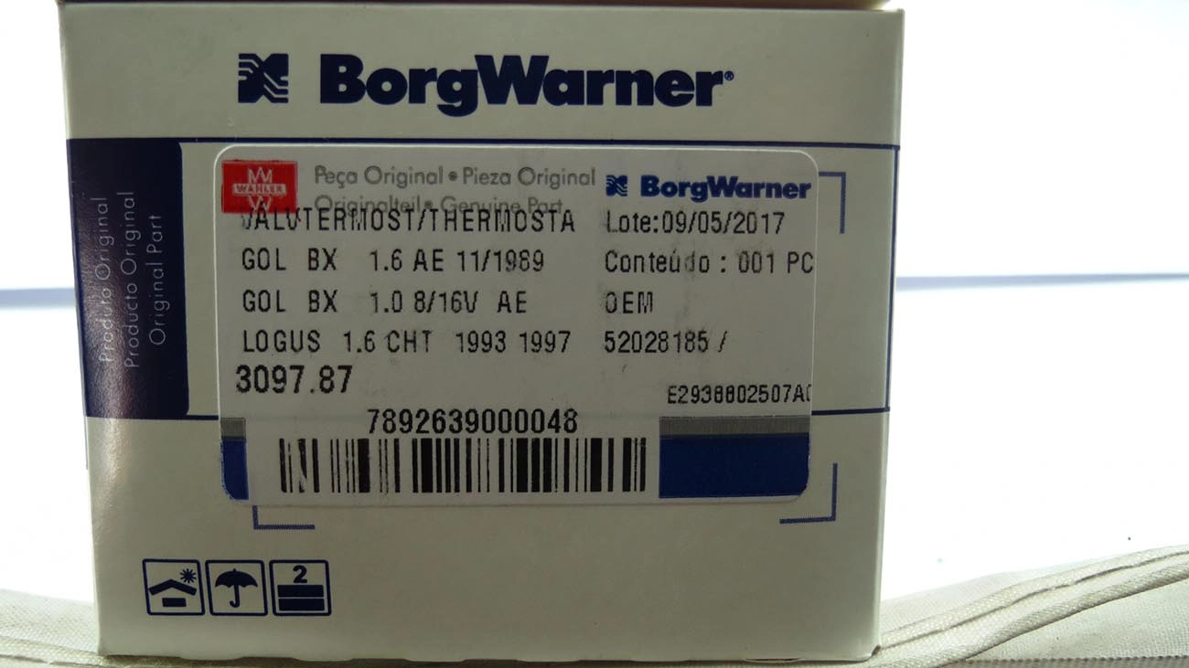VÁLVULA TERMOSTÁTICA FORD ESCORT/VERONA CHT - VW GOL/VOYAGE/SAVEIRO AE - ALCOOL