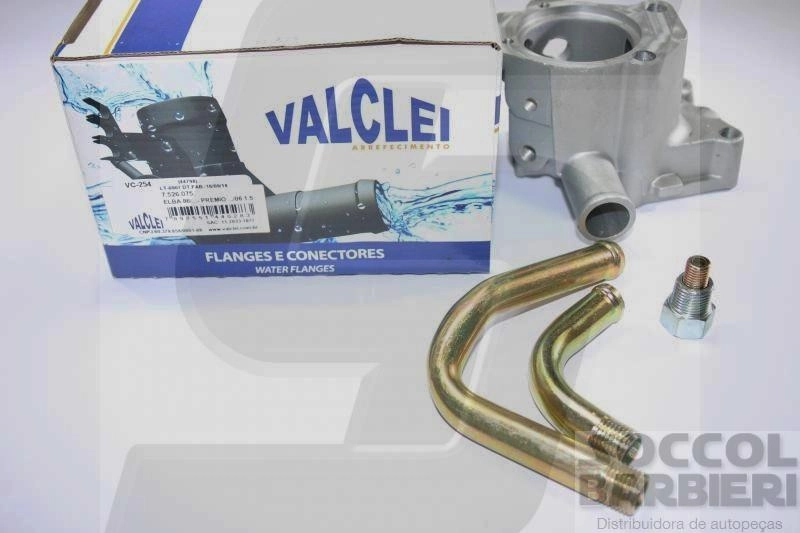 CARCACA VALVULA TERMOSTATICA - FIAT UNO/PREMIO/ELBA/FIORINO 84/ - 2 SAIDAS C/AR