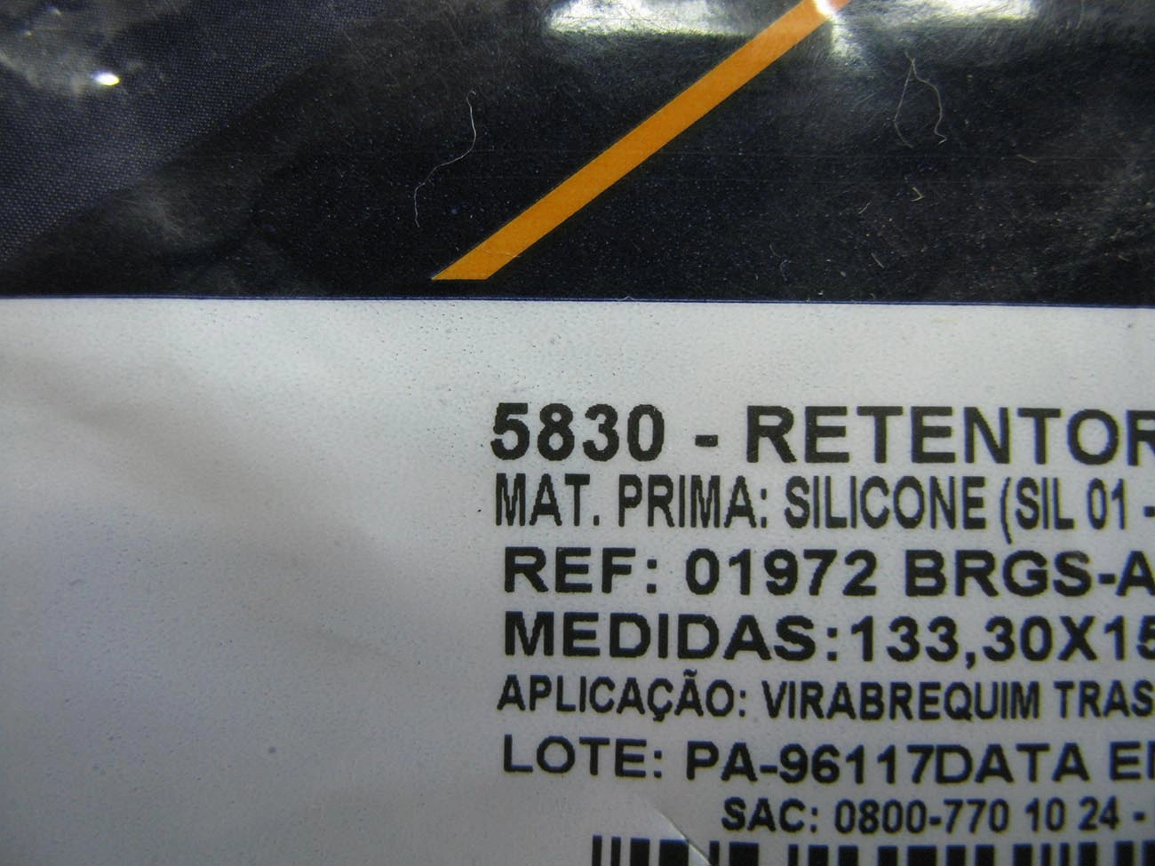 RETENTOR MOTOR TRASEIRO VW 6.80/7.90 PERKINS