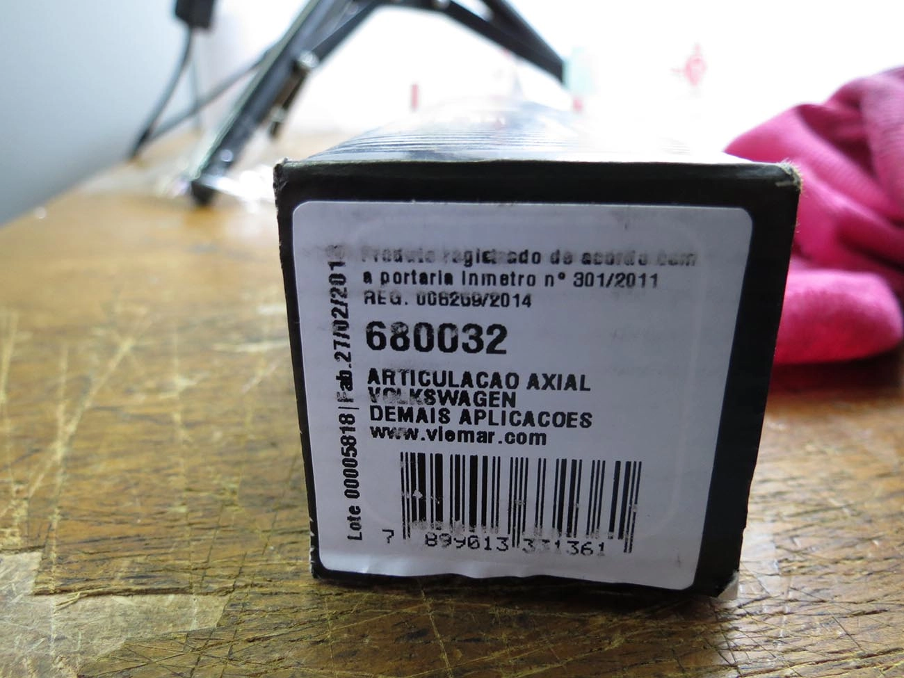 ARTICULAÇÃO/BARRA AXIAL M14X1,5 DIREÇÃO HIDRÁULICA  VW GOLF 92/99 - CORRADO 91/92