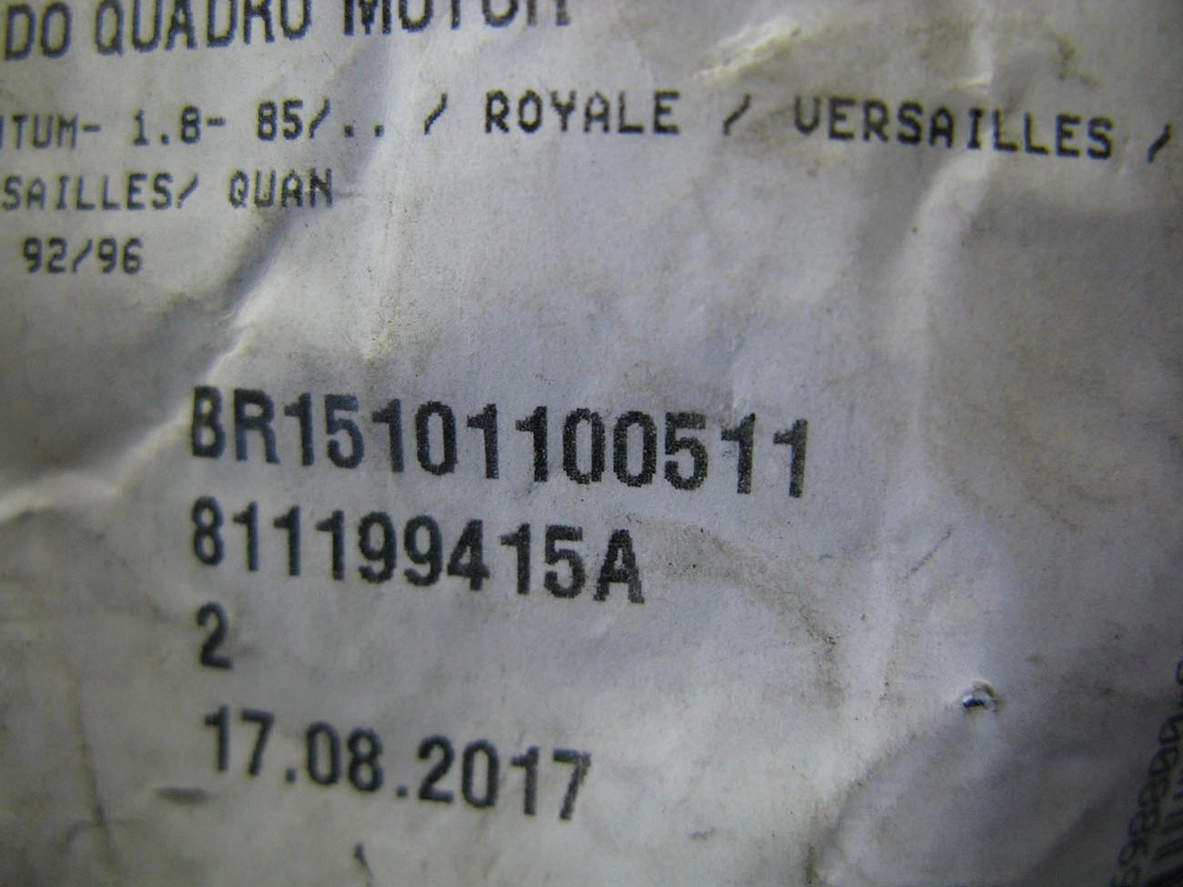 BUCHA DIANTEIRA QUADRO MOTOR SUSPENSÃO FURO 10MM VW GOL/VOYAGE/SANTANA 1.8 /1996